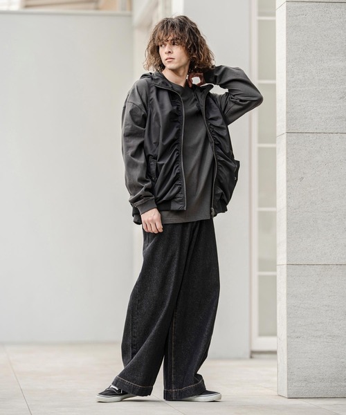 CAMBIO(カンビオ)の「mp14741-11.5ozデニムワイドパンツ(デニムパンツ・メンズ・アイボリー/ブラック/ネイビー・M/L/XL)」の20枚目の写真