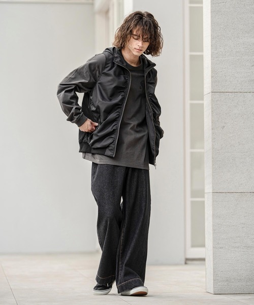 CAMBIO(カンビオ)の「mp14741-11.5ozデニムワイドパンツ(デニムパンツ・メンズ・アイボリー/ブラック/ネイビー・M/L/XL)」の21枚目の写真