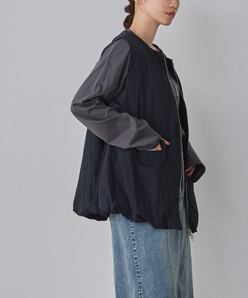 hunch（ハンチ）の「ナイロン ベスト（ベスト・レディース・ブラック/アイボリー/セージグリーン・FREE）」の22枚目の写真