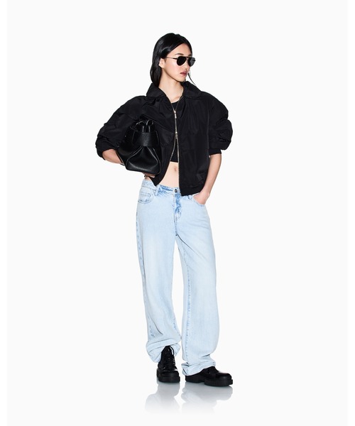 ARMANI EXCHANGE(アルマーニエクスチェンジ)の「【A|X アルマーニ エクスチェンジ】ビッグポケット フーデッドブルゾンジャケット(ブルゾン・レディース・ブラック/サンドベージュ・LARGE/MEDIUM/SMALL/X-SMALL)」の7枚目の写真