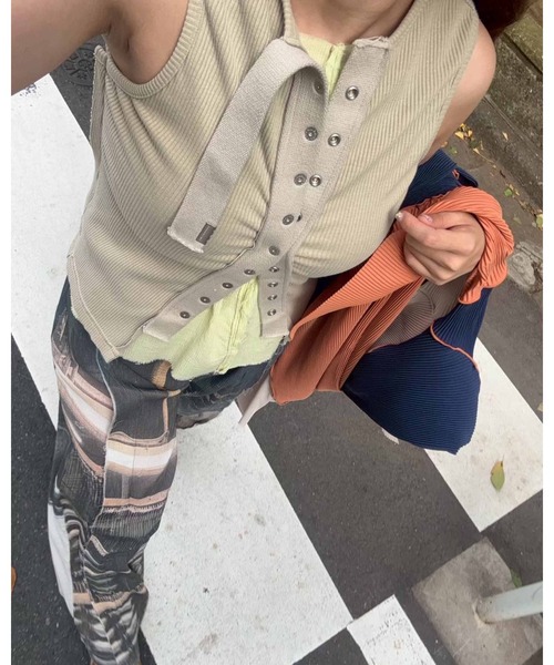 kotohayokozawa（コトハヨコザワ）の「GRAPHIC YORYU PANTS KTX6S-GY03（その他パンツ・レディース・シルバー・2）」の6枚目の写真