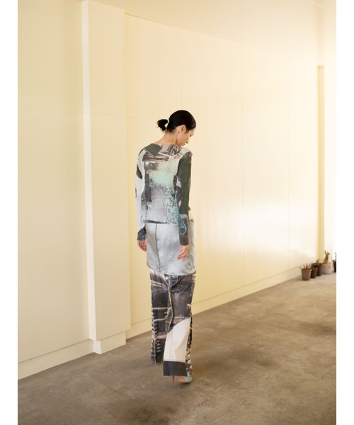 kotohayokozawa（コトハヨコザワ）の「GRAPHIC YORYU PANTS KTX6S-GY03（その他パンツ・レディース・シルバー・2）」の7枚目の写真