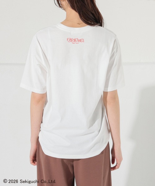 Honeys(ハニーズ)の「モンチッチ/Tシャツ(Tシャツ/カットソー・キッズ・ライトピンク/ホワイト/レッド/オートミール/スミクロ/ベージュ/ラベンダー/ブラック/ホワイト×ピンク・150cm/L/LL/M/S)」の11枚目の写真