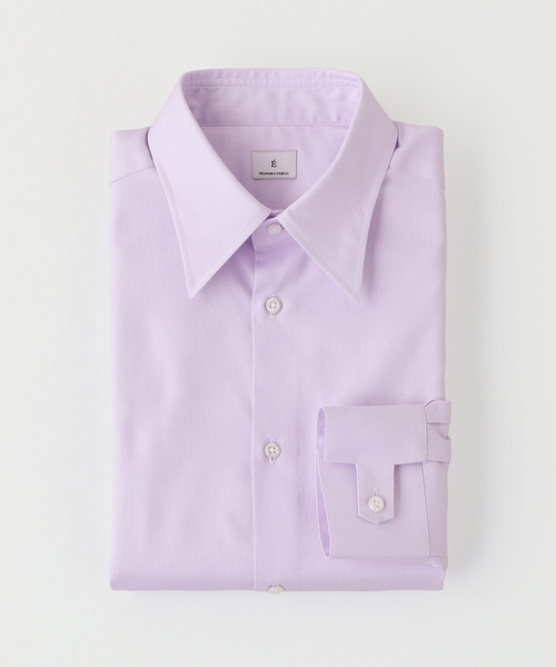 EDIFICE（エディフィス）の「ドレスシャツ PIN OX FR シャツ（シャツ/ブラウス・メンズ・ホワイト/イエロー/ラベンダー・LARGE/MEDIUM）」の2枚目の写真