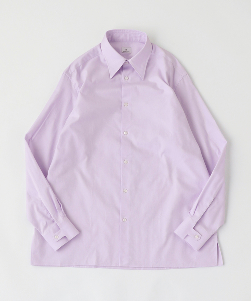 EDIFICE（エディフィス）の「ドレスシャツ PIN OX FR シャツ（シャツ/ブラウス・メンズ・ホワイト/イエロー/ラベンダー・LARGE/MEDIUM）」の4枚目の写真