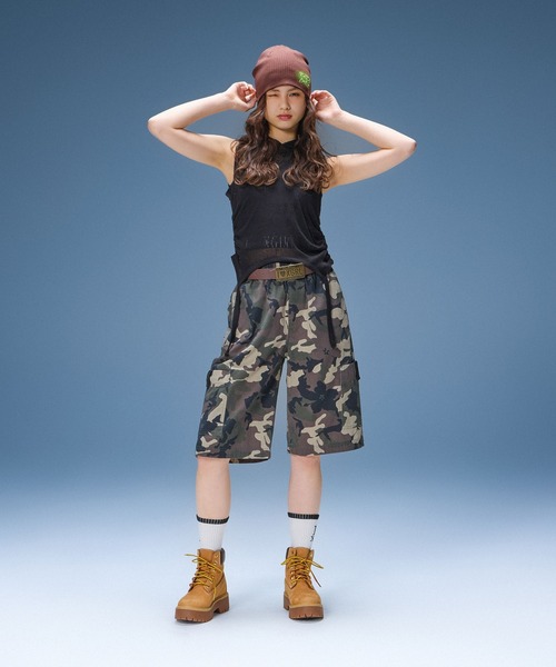 X-girl(エックスガール)の「XG LOGO BEANIE(ニットキャップ/ビーニー・レディース・ブラック/ブラウン・ONE SIZE)」の4枚目の写真