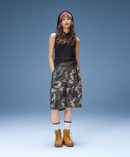 X-girl(エックスガール)の「XG LOGO BEANIE(ニットキャップ/ビーニー・レディース・ブラック/ブラウン・ONE SIZE)」の5枚目の写真