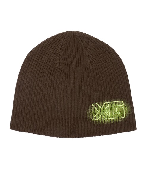 X-girl(エックスガール)の「XG LOGO BEANIE(ニットキャップ/ビーニー・レディース・ブラック/ブラウン・ONE SIZE)」の9枚目の写真
