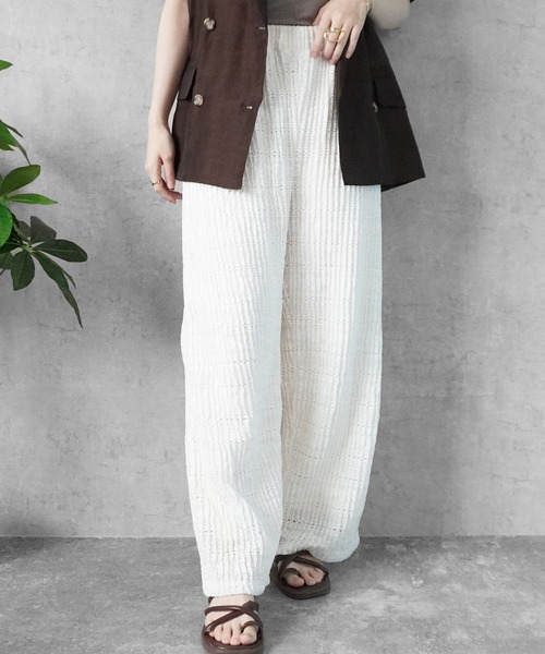 SELECT LEVERY（セレクトリベリー）の「レースイージーパンツ（その他パンツ・レディース・ホワイト/ブラック・LARGE/MEDIUM/X-LARGE）」の18枚目の写真