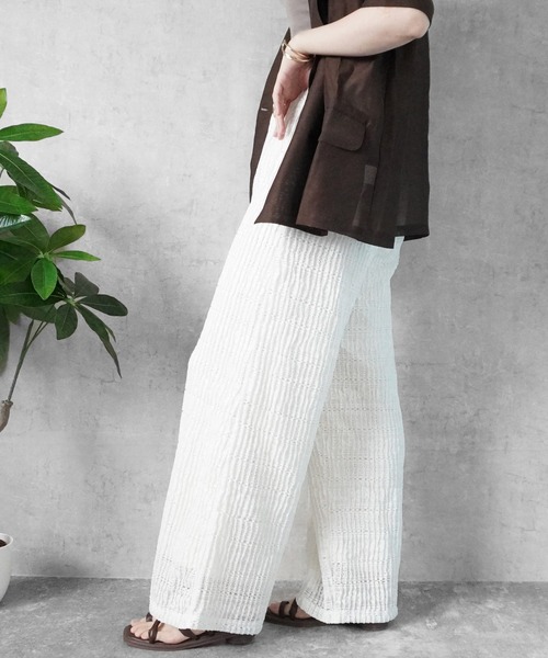 SELECT LEVERY（セレクトリベリー）の「レースイージーパンツ（その他パンツ・レディース・ホワイト/ブラック・LARGE/MEDIUM/X-LARGE）」の12枚目の写真