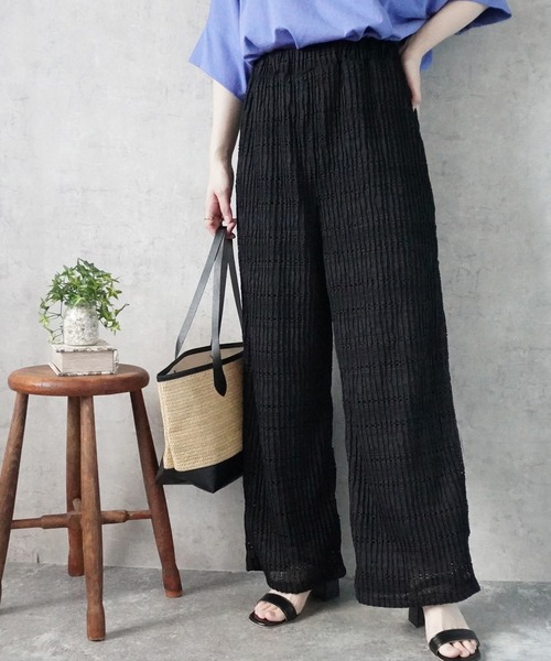 SELECT LEVERY（セレクトリベリー）の「レースイージーパンツ（その他パンツ・レディース・ホワイト/ブラック・LARGE/MEDIUM/X-LARGE）」の9枚目の写真
