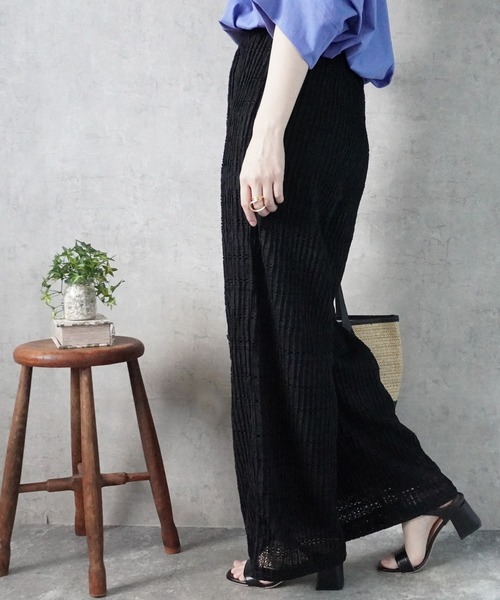 SELECT LEVERY（セレクトリベリー）の「レースイージーパンツ（その他パンツ・レディース・ホワイト/ブラック・LARGE/MEDIUM/X-LARGE）」の11枚目の写真