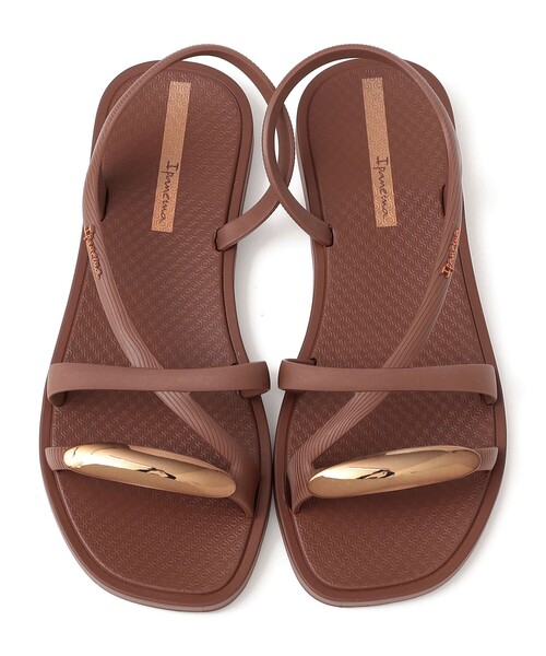 IPANEMA(イパネマ)の「Ipanema: GO CHIC クロス ストラップ ビーチサンダル(サンダル・レディース・ブラック/ブラウン・S/M)」の6枚目の写真