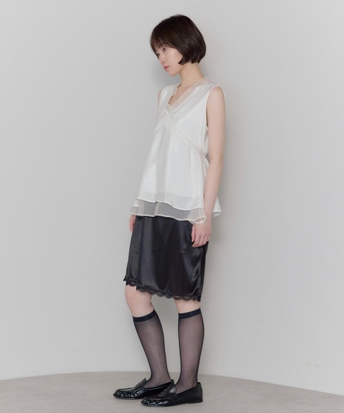 leimn（レイムン）の「シアーレイヤードVネックブラウス（シャツ/ブラウス・レディース・オフホワイト・FREE）」の13枚目の写真