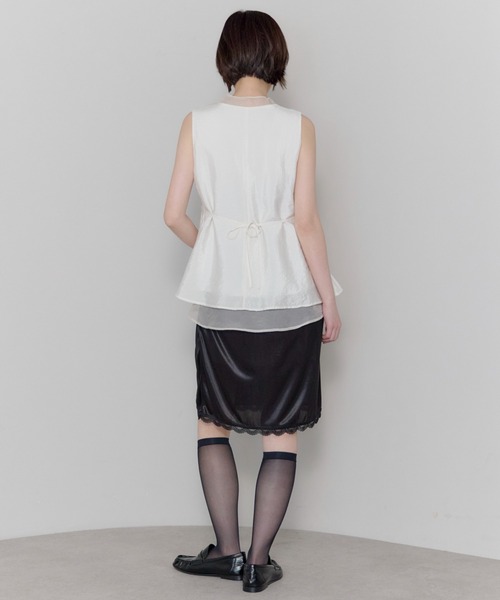 leimn（レイムン）の「シアーレイヤードVネックブラウス（シャツ/ブラウス・レディース・オフホワイト・FREE）」の15枚目の写真