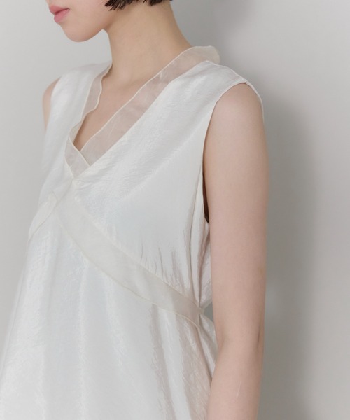 leimn（レイムン）の「シアーレイヤードVネックブラウス（シャツ/ブラウス・レディース・オフホワイト・FREE）」の17枚目の写真