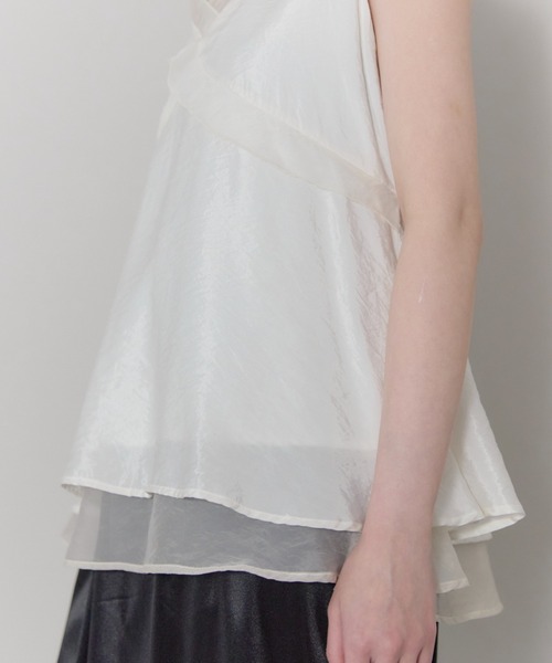 leimn（レイムン）の「シアーレイヤードVネックブラウス（シャツ/ブラウス・レディース・オフホワイト・FREE）」の18枚目の写真