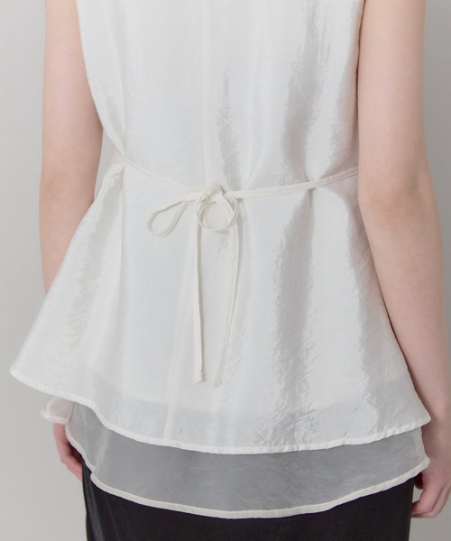 leimn（レイムン）の「シアーレイヤードVネックブラウス（シャツ/ブラウス・レディース・オフホワイト・FREE）」の19枚目の写真