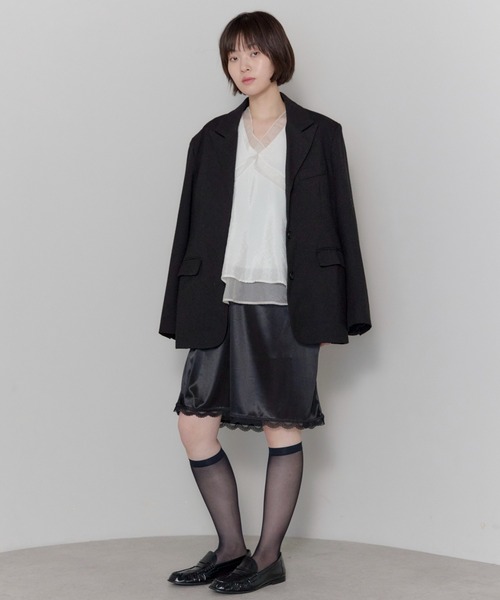 leimn（レイムン）の「シアーレイヤードVネックブラウス（シャツ/ブラウス・レディース・オフホワイト・FREE）」の22枚目の写真