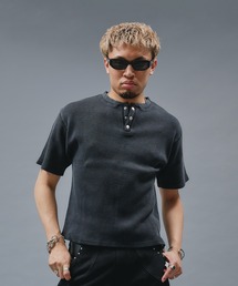 ANDER HUNK（アンダーハンク）の「Metal Henry neck Thermal T/ メタルヘンリーネックサーマルT（Tシャツ/カットソー）」