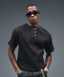 ANDER HUNK(�A���_�[�n���N)��Metal Henry neck Thermal T/ ���^���w�����[�l�b�N�T�[�}��T(T�V���c/�J�b�g�\�[)