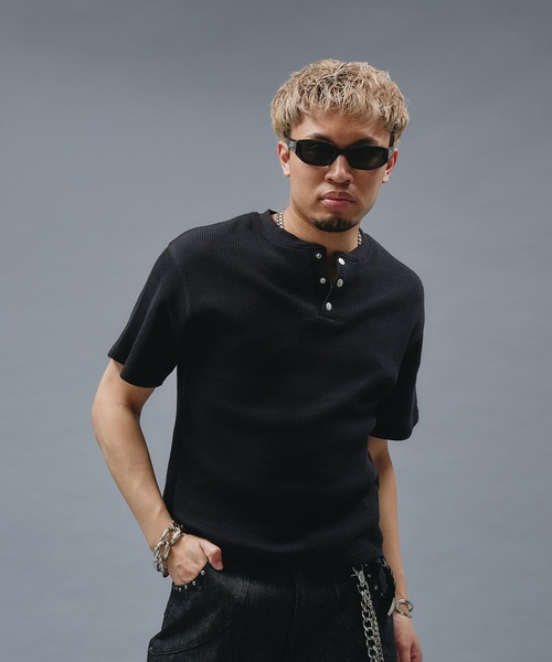 Metal Henry neck Thermal T/ メタルヘンリーネックサーマルT（Tシャツ
