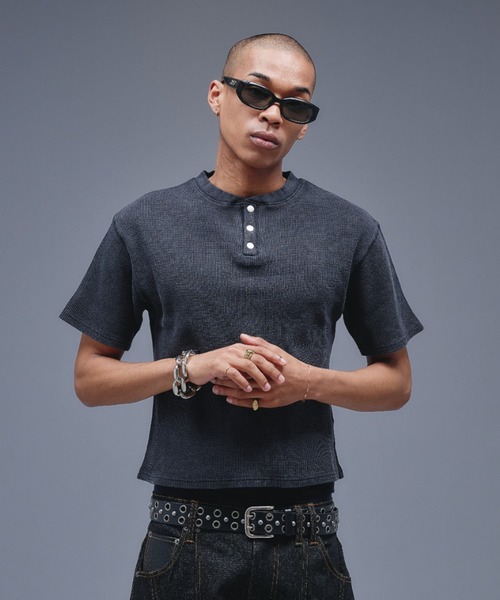 Metal Henry neck Thermal T/ メタルヘンリーネックサーマルT（Tシャツ