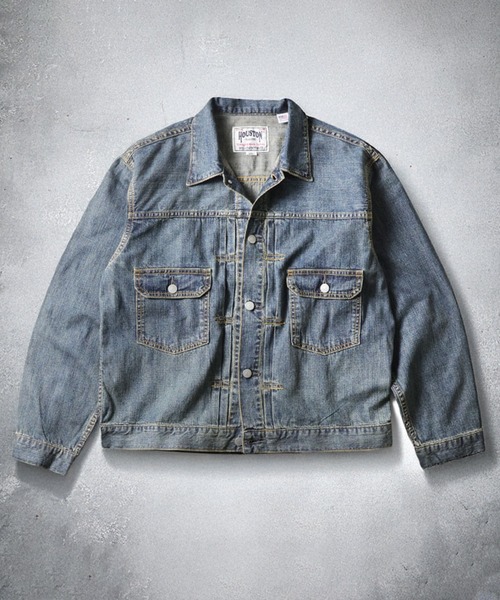 HOUSTON ヒューストン U.S. COTTON TYPE2 DENIM SHIRT JACKET US