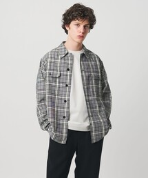 UNITED ARROWS & SONS チェック　トップス　グレー　L UNITED ARROWS｜ユナイテッドアローズ（メンズ）のシャツ/ブラウス