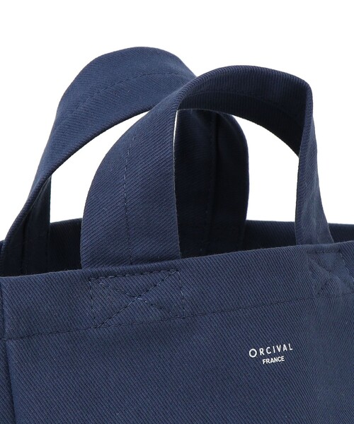 ORCIVAL(オーシバル)の「ORCIVAL: A4 トート バッグ(トートバッグ・レディース・ナチュラル/ネイビー・ONE SIZE)」の6枚目の写真