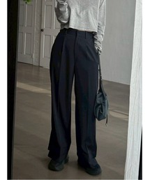 RIM.ARK（リムアーク）の「Cuff detail straight PT カフ ディテール ストレート パンツ（スラックス）」