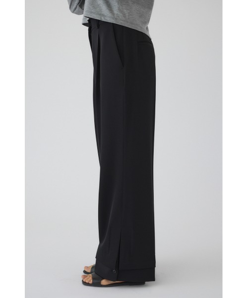 RIM.ARK（リムアーク）の「Cuff detail straight PT カフ ディテール ストレート パンツ（スラックス・レディース・ブラック/ネイビー/ベージュ・38/36）」の4枚目の写真