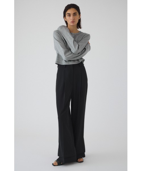 RIM.ARK（リムアーク）の「Cuff detail straight PT カフ ディテール ストレート パンツ（スラックス・レディース・ブラック/ネイビー/ベージュ・38/36）」の6枚目の写真