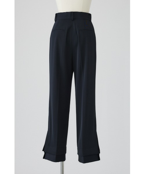 RIM.ARK（リムアーク）の「Cuff detail straight PT カフ ディテール ストレート パンツ（スラックス・レディース・ブラック/ネイビー/ベージュ・38/36）」の22枚目の写真