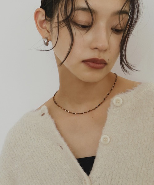 hellam（へラム）の「ビーズネックレス（ネックレス・レディース・ブラウン/ブラック/グレー・FREE）」の19枚目の写真