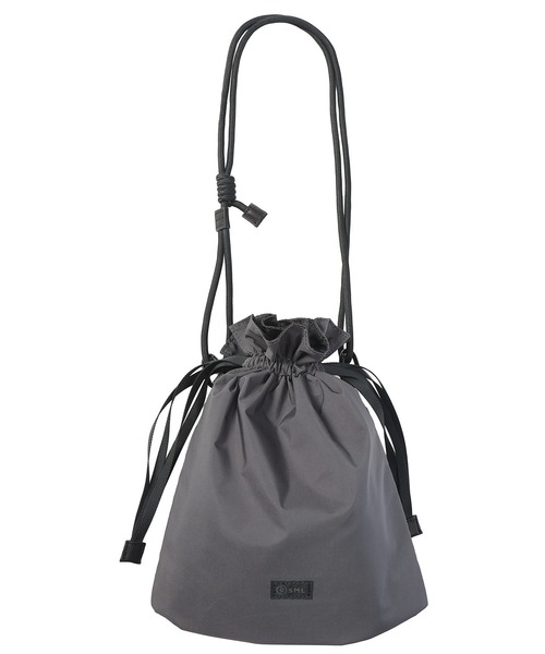 SML(エスエムエル)の「SML (エスエムエル) 巾着バッグ MULTI POCKET DRAWSTRING M テフロン ショルダーバッグ ミニバッグ ドローストリングバッグ K904094(ショルダーバッグ・メンズ・グレー/ブラック/グリーン・ONE SIZE)」の13枚目の写真
