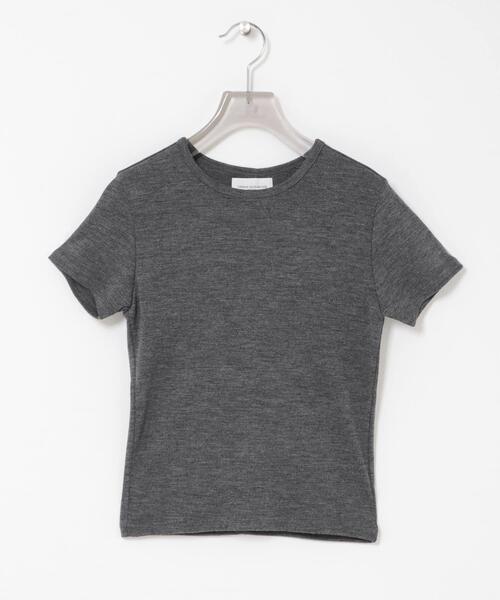 URBAN RESEARCH（アーバンリサーチ）の「new basic　WASHABLE WOOL BABY T-SHIRTS（Tシャツ/カットソー・レディース・チャコールグレー/ブラック/ネイビー・40/38/36）」の4枚目の写真