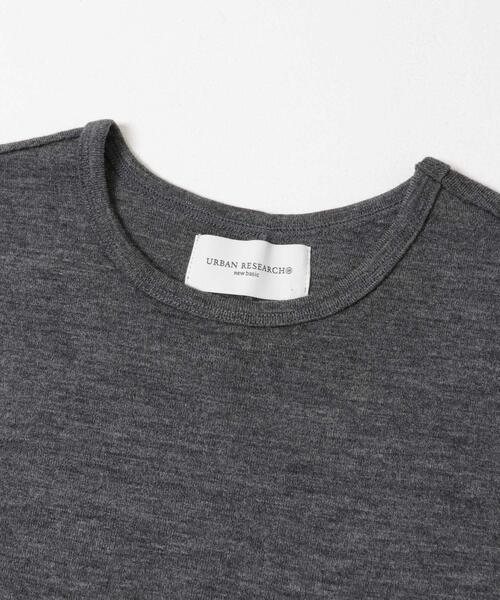 URBAN RESEARCH（アーバンリサーチ）の「new basic　WASHABLE WOOL BABY T-SHIRTS（Tシャツ/カットソー・レディース・チャコールグレー/ブラック/ネイビー・40/38/36）」の5枚目の写真