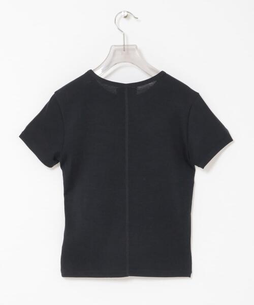 URBAN RESEARCH（アーバンリサーチ）の「new basic　WASHABLE WOOL BABY T-SHIRTS（Tシャツ/カットソー・レディース・チャコールグレー/ブラック/ネイビー・40/38/36）」の7枚目の写真