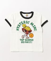 HYSTERIC MINI | HYSTERIC MINI HOOPS リンガー半袖Tシャツ(Tシャツ/カットソー)