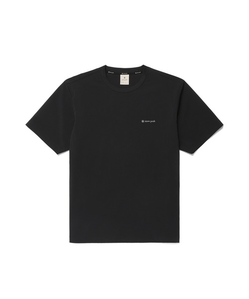 Snow Peak（スノーピーク）の「Snow Peak / Root Woven Patch S/S T-Shirt ルートウーブンワッペン S/S Tシャツ 海外限定（Tシャツ/カットソー・メンズ・ダークネイビー/ブラック/ライトベージュ・M/L/XL/2XL）」の2枚目の写真