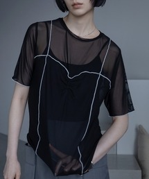 コルセット」に該当するTシャツ/カットソー（ブラック/黒色系