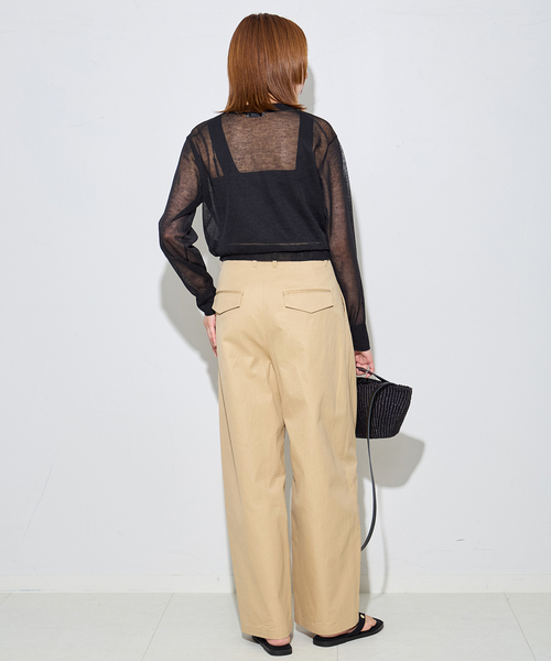 journal standard L'essage(ジャーナルスタンダードレサージュ)の「ドライギャバ チノパンツ(チノパンツ・レディース・ベージュ/ホワイト・34/36/38/40)」の11枚目の写真