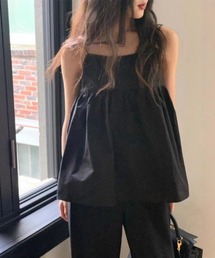 YUGA_YGMC Korean style back-open camisole