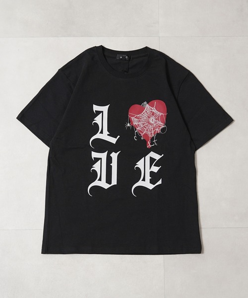 1111clothing(ワンフォークロージング)の「ハートスパイダー Tシャツ / Heart Spider T-shirt(Tシャツ/カットソー・メンズ・ホワイト/ブラック/ピンク・XL/L/M)」の12枚目の写真