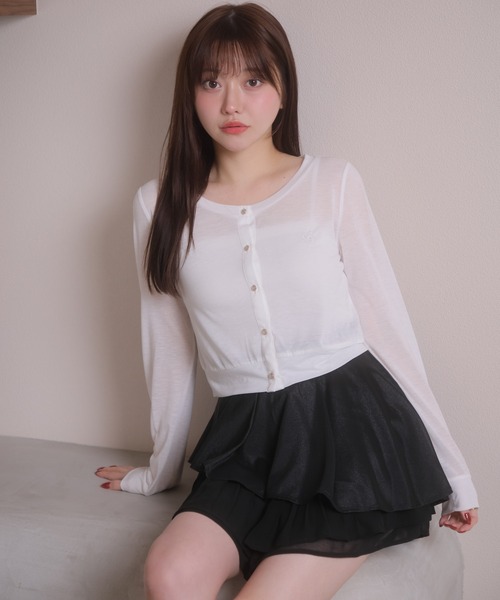 LIPSERVICE（リップサービス）の「アシメティアードフレアスカート（スカート・レディース・アイボリー/ブラック/その他2・S/M）」の20枚目の写真