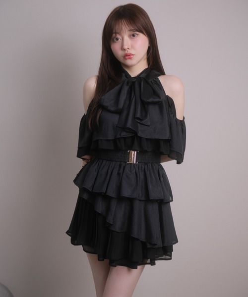 LIPSERVICE（リップサービス）の「アシメティアードフレアスカート（スカート・レディース・アイボリー/ブラック/その他2・S/M）」の17枚目の写真