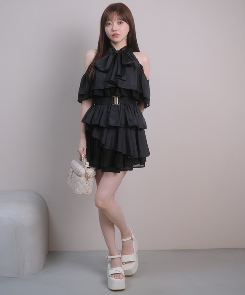 LIPSERVICE（リップサービス）の「アシメティアードフレアスカート（スカート・レディース・アイボリー/ブラック/その他2・S/M）」の13枚目の写真