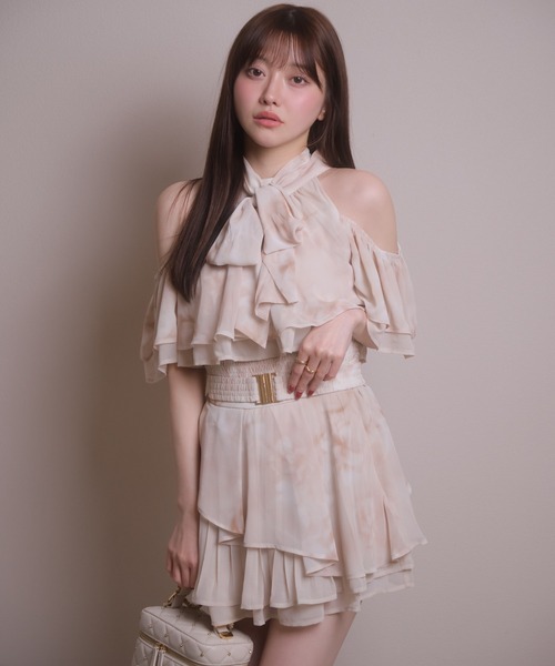 LIPSERVICE（リップサービス）の「アシメティアードフレアスカート（スカート・レディース・アイボリー/ブラック/その他2・S/M）」の11枚目の写真