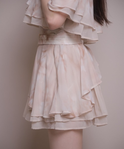 LIPSERVICE（リップサービス）の「アシメティアードフレアスカート（スカート・レディース・アイボリー/ブラック/その他2・S/M）」の6枚目の写真